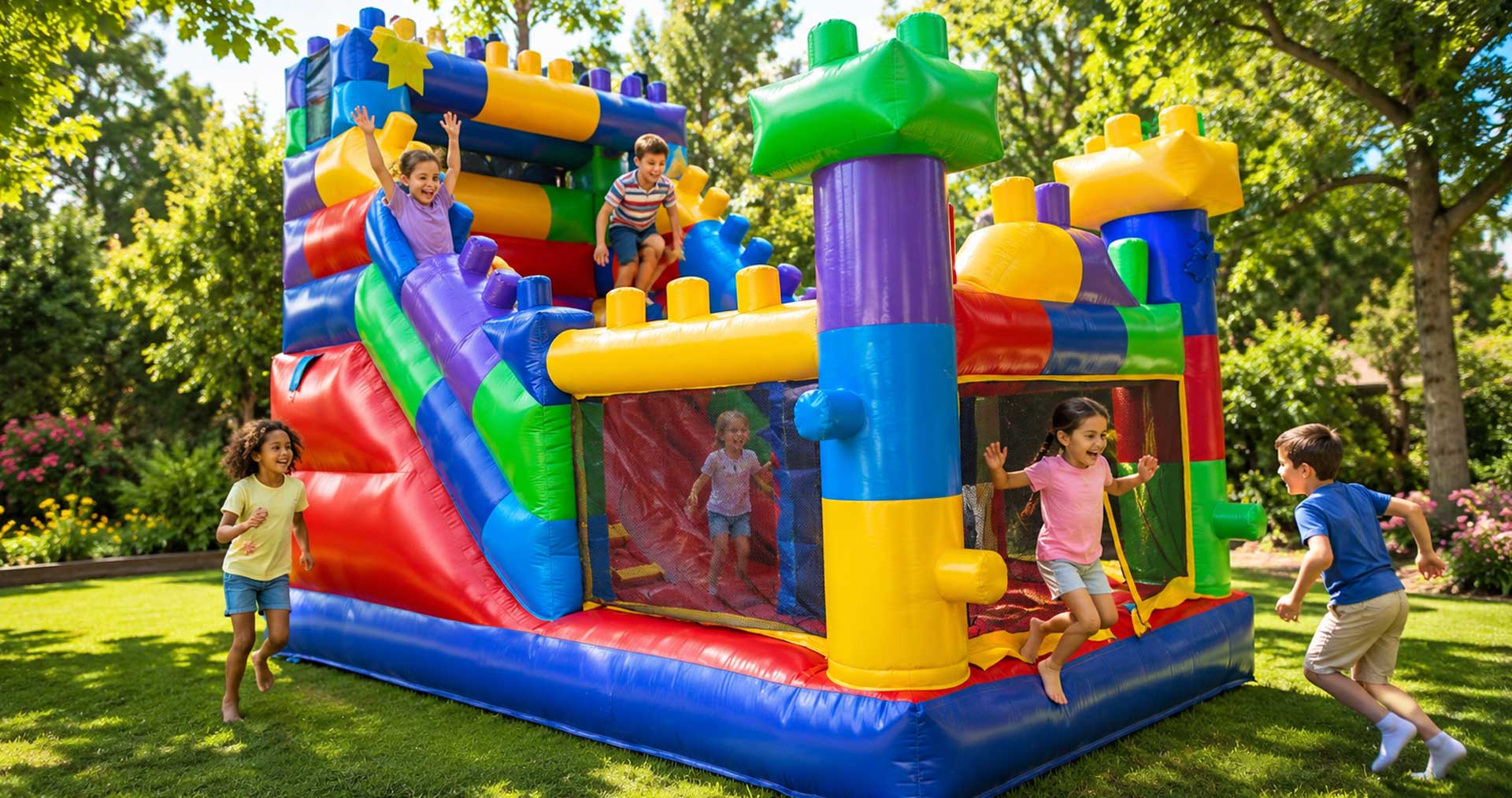 Inflable tipo Lego